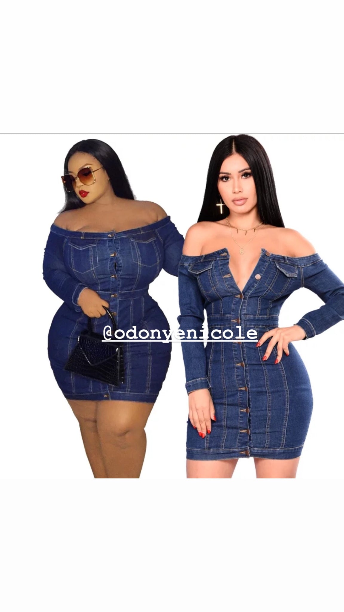 Best Of Us Sexy Denim Dress