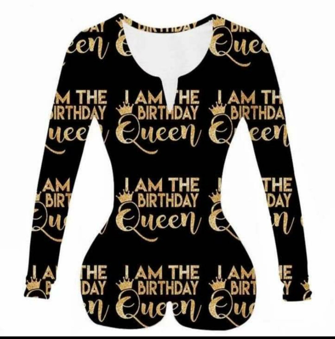 I Am The Birthday Queen Onesie Plus Size