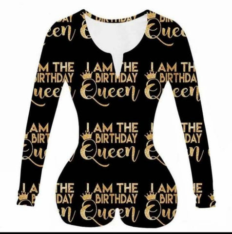 I Am The Birthday Queen Onesie Plus Size