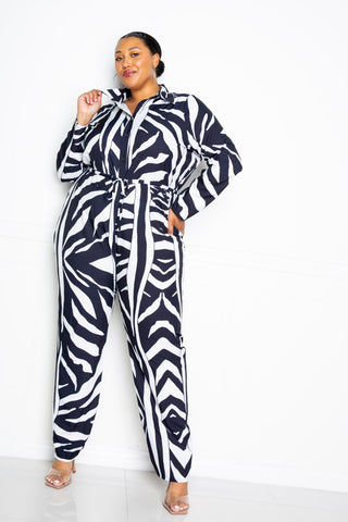 Right Direction Button Up Long Sleeve  Jumpsuit