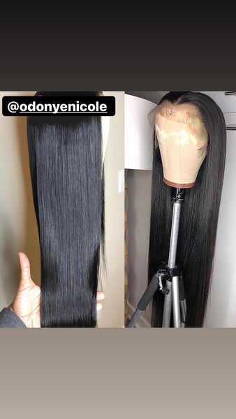 Reponzel 28 Inch 5x5 HD Human Straight Wig