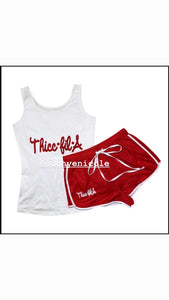 Thicc-Fil-A 2pc Short Set