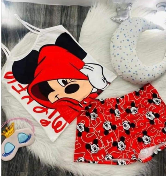 Cartoon 2pc Pajamas Set  (Small-2x)