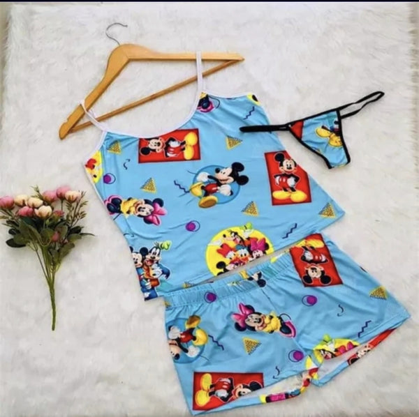 Cartoon 2pc Pajamas Set  (Small-2x)