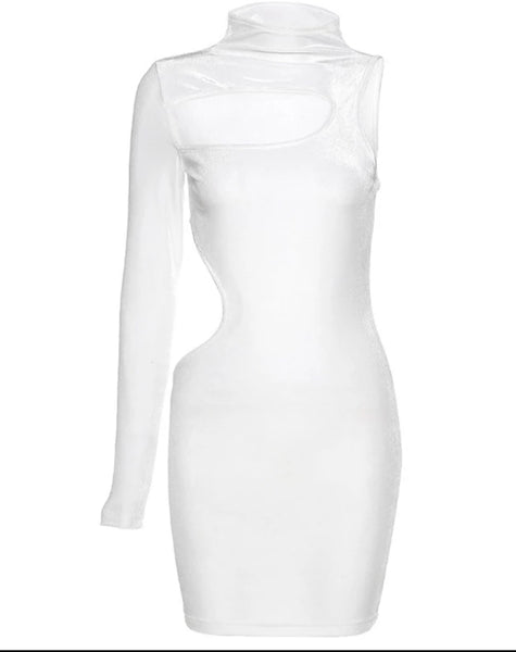 Getting Your Attention Sexy One Shoulder Bodycon Dress