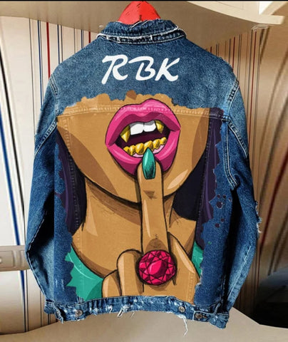 Don't Play With Me Heavy Duty Denim Jacket