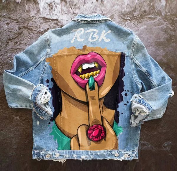 Don't Play With Me Heavy Duty Denim Jacket