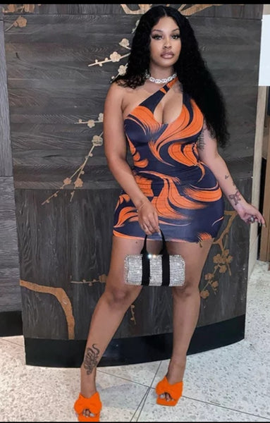 Come Outside Crossover Sexy Dress