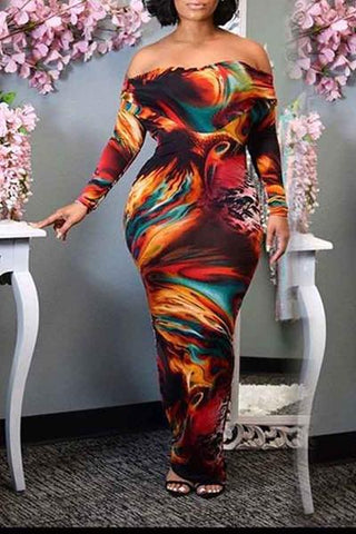 Stick with Me Multi Color Dress (Plus Size)