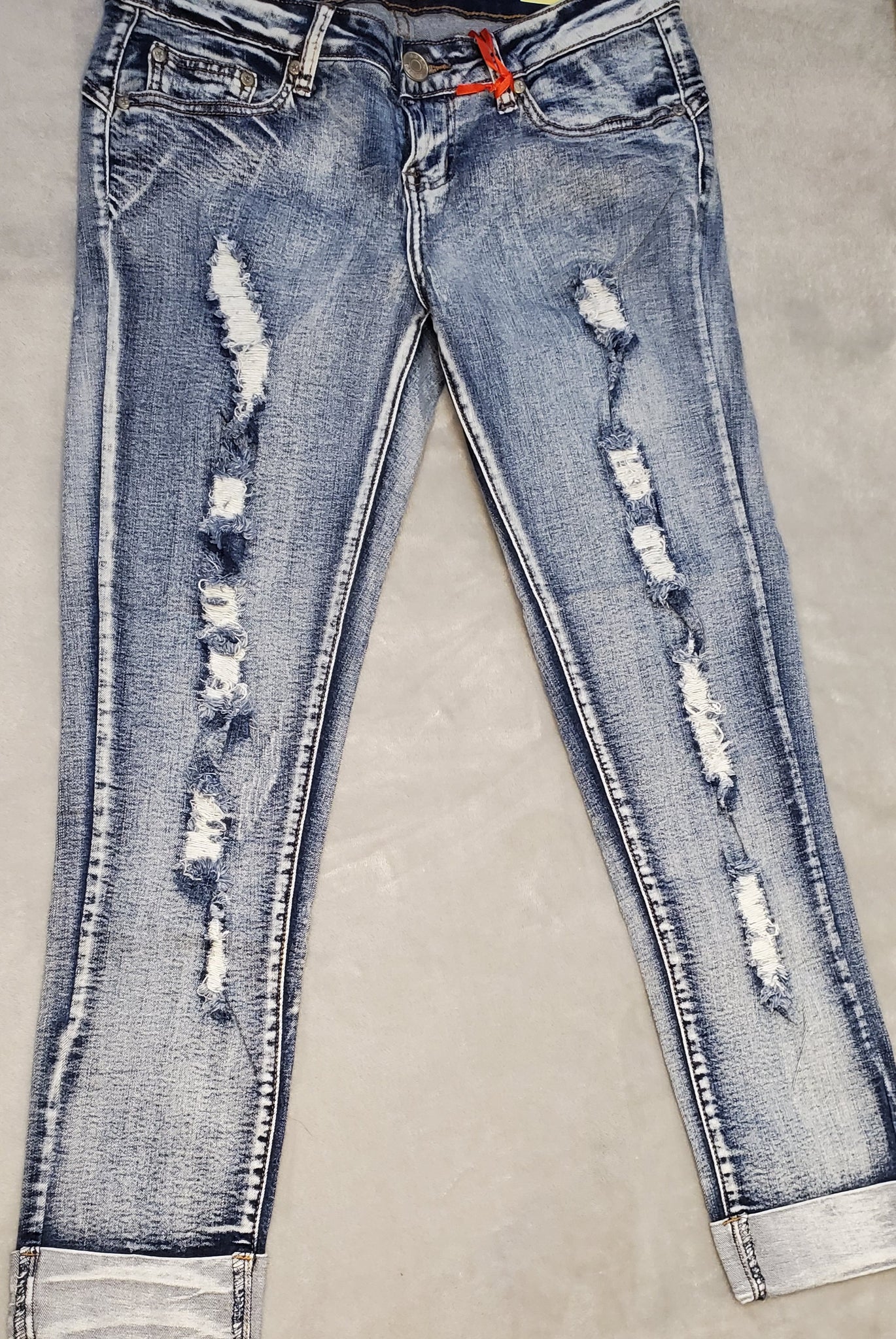 Too Blessed to be Distressed GOGO Hip Hugger Jeans