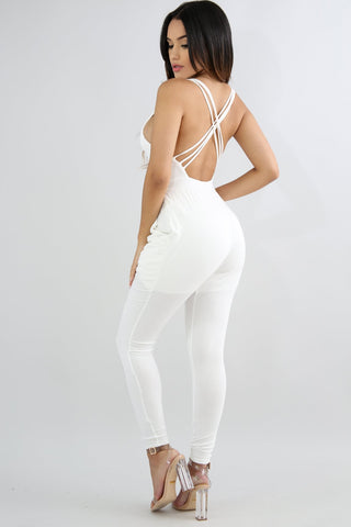 Gotta Have It X-ray Jumpsuit (Ivory)